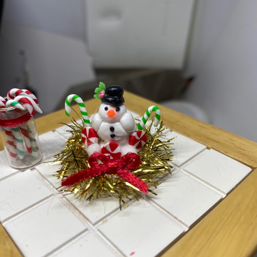 Handmade miniature Christmas items